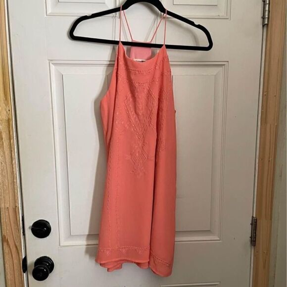Altar’d State Mini Coral Summer Dress Small - Picture 1 of 5